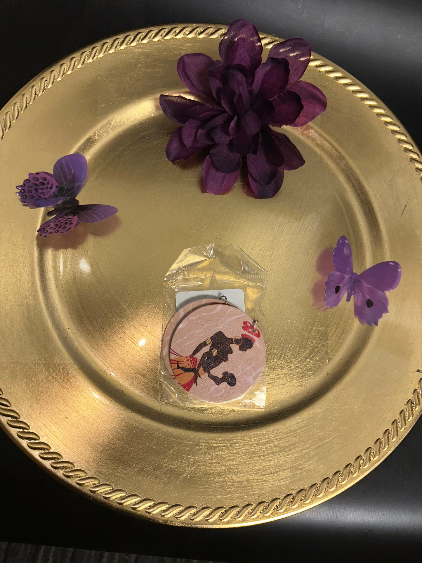 I'm Black and I'm Proud Wooden Earrings