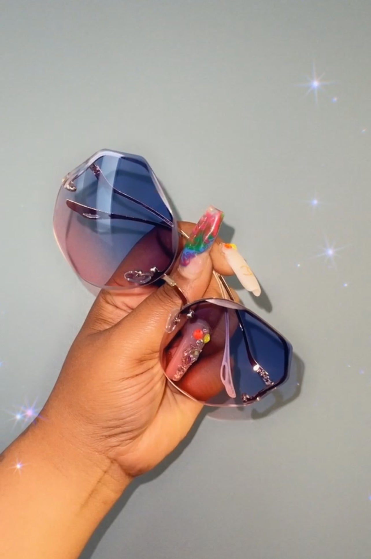 Lunettes de soleil dégradées Happy Day pour femmes