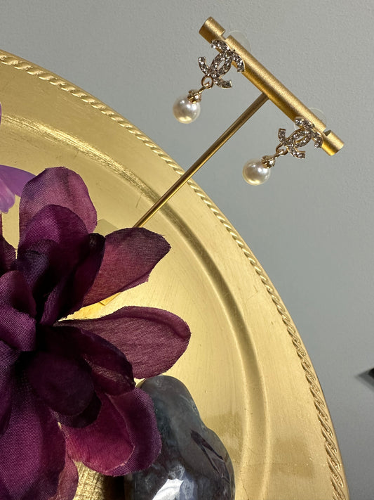 CC Drop Earrings