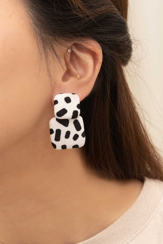 Textile Drop Earrings