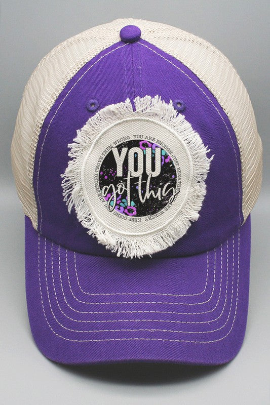 You Got This You Are Enough Patch Hat
