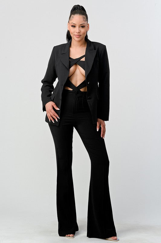 Women's jumpsuit & blazer set