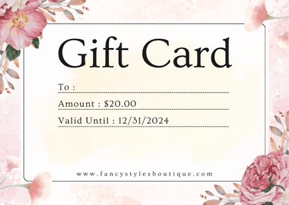 FancyStyles Boutique-Gift Card