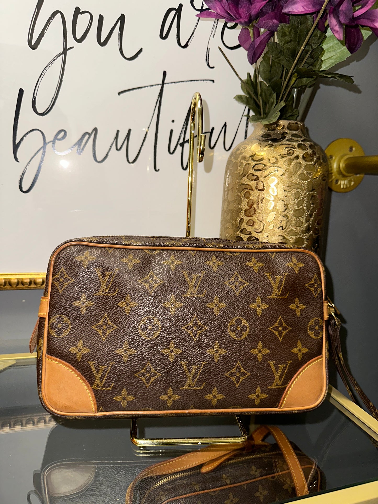 Louis Vuitton Marly Dragonne GM Clutch Monogram