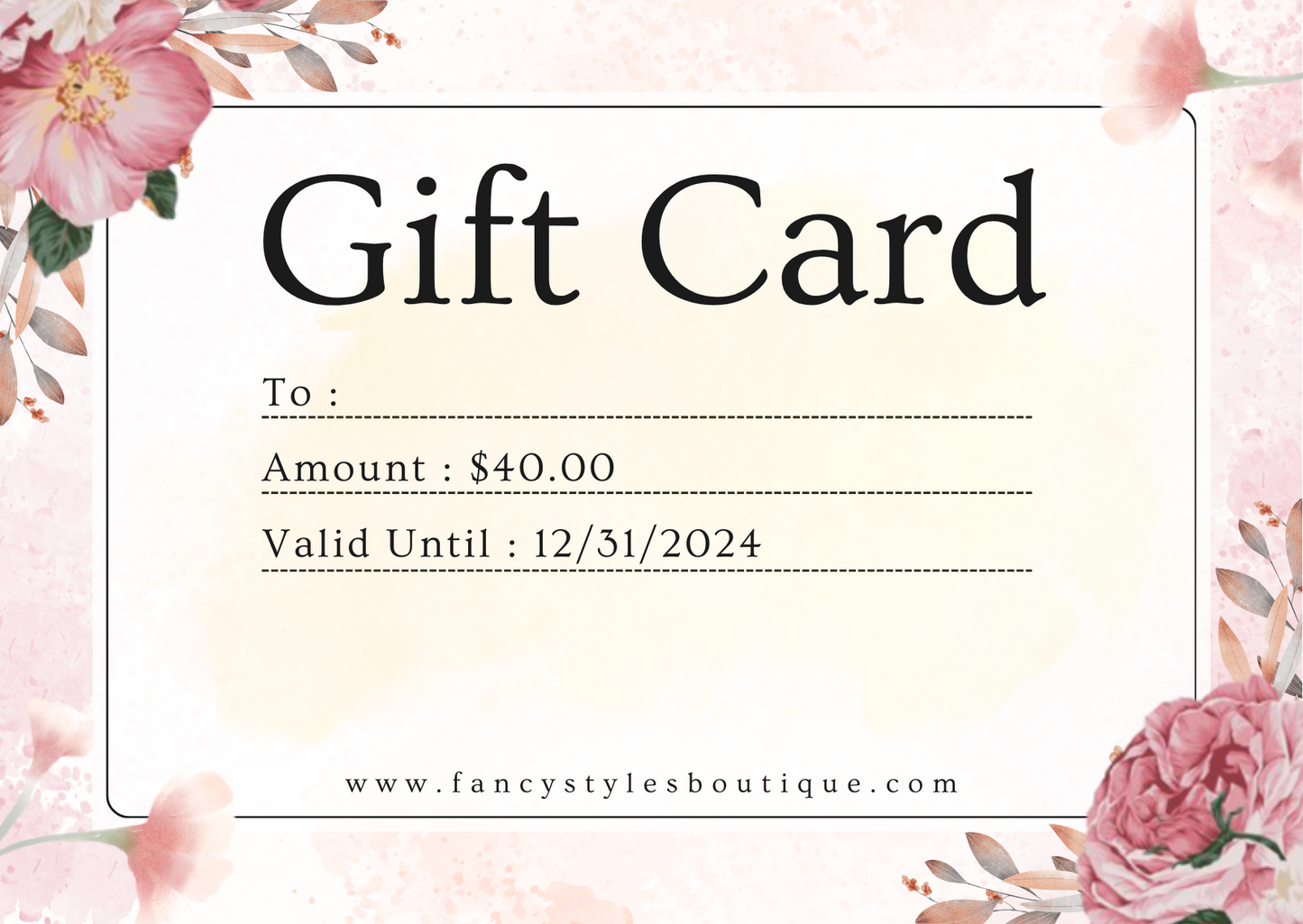 FancyStyles Boutique-Gift Card
