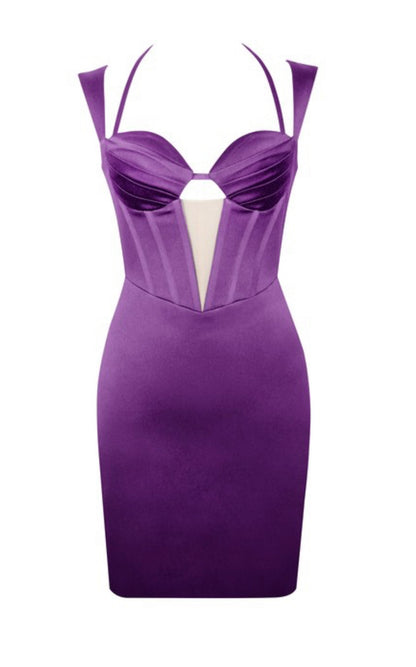 Robe corset en satin Amari