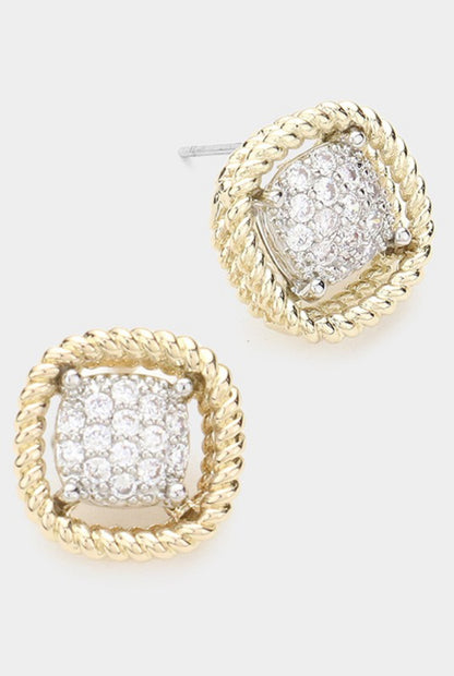 Nadri Embellished Square Set