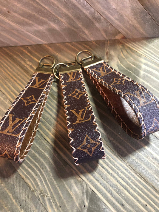Handmade with Genuine Leather Key Fob