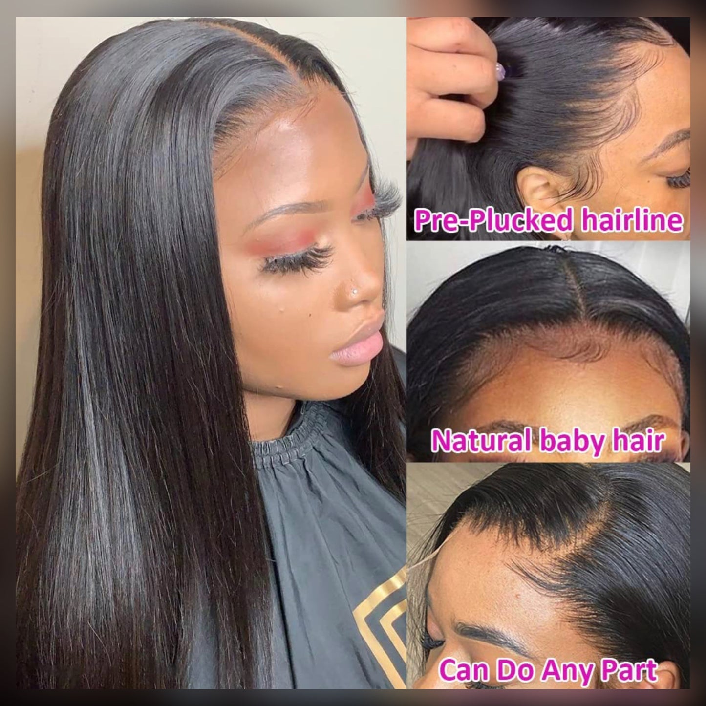 Straight Lace Front Wig Human Hair