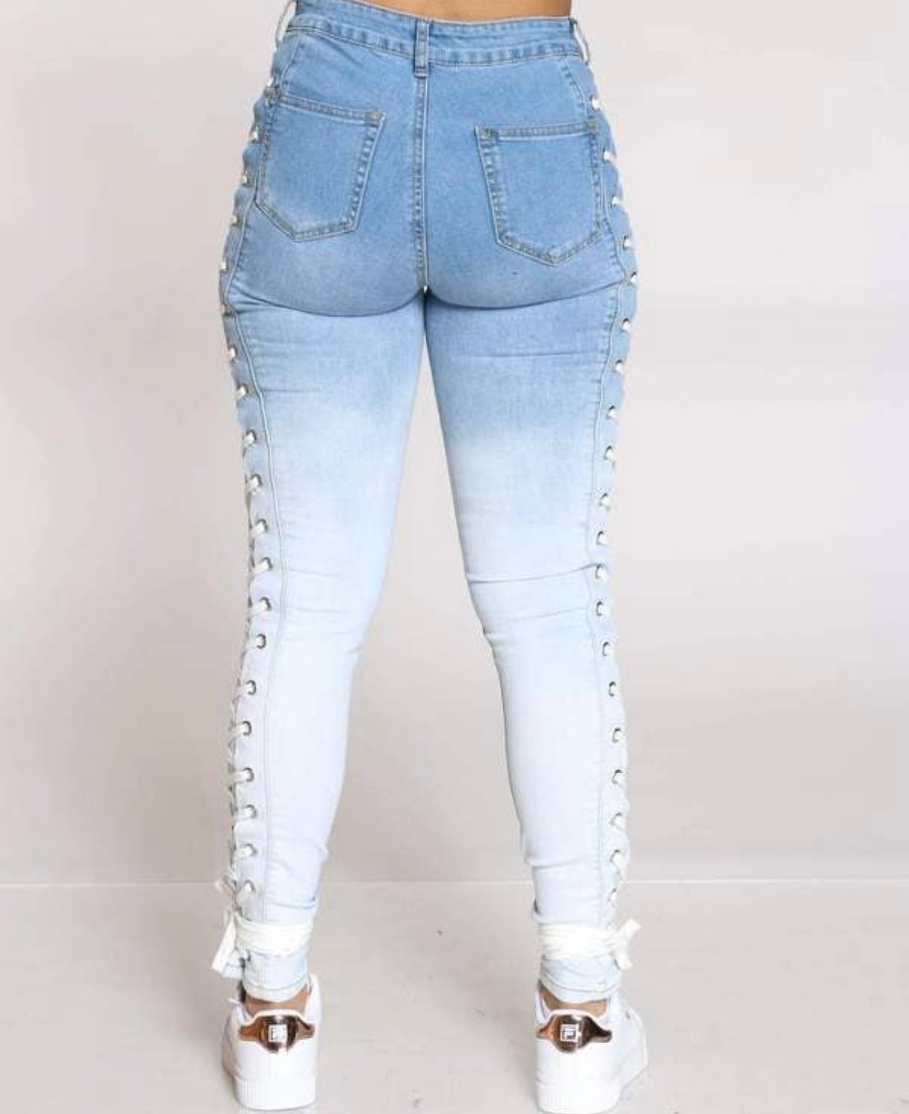 Women's Fashion Solid Color Washed Jeans